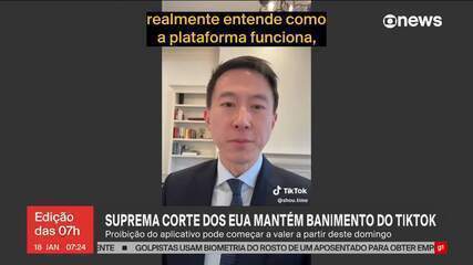 O TikTok anunciou que está de volta ao ar nos EUA após fala de Trump sobre adiar proibição.