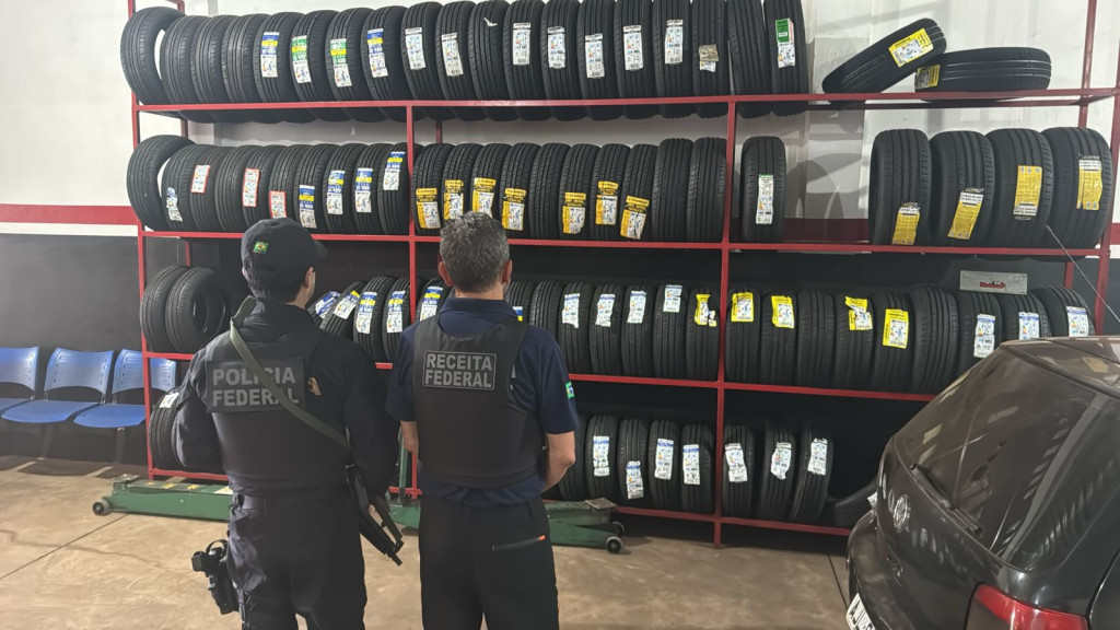 OPERAÇÕES DA PF E DA RECEITA MIRAM VENDA DE PNEUS CONTRABANDEADOS
