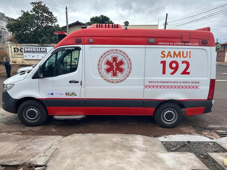 Samu Indígena: ambulância já está em Dourados; Geraldo Resende articula vinda do ministro da Saúde