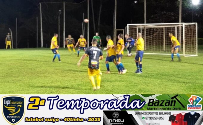 Liga Veteranos Dourados 2025: Finalistas por pênaltis hoje