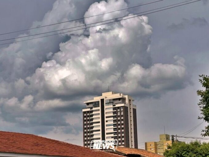 Alerta de tempestade em Dourados e sensação térmica alta
