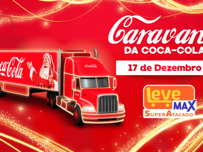Caravana da Coca Cola em Dourados traz Natal ao Leve Max
