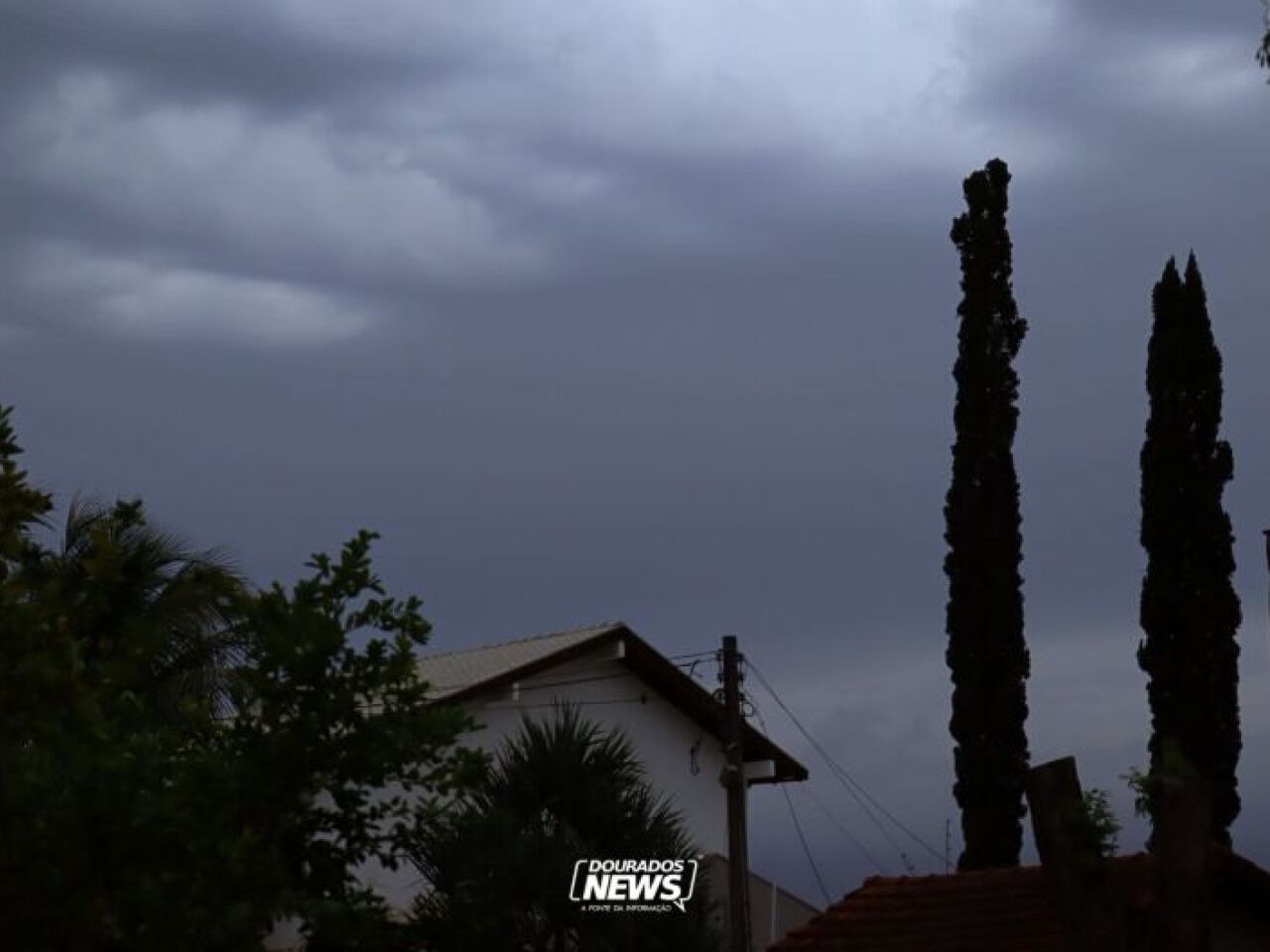 Alerta de chuvas em Dourados com sensação térmica alta hoje