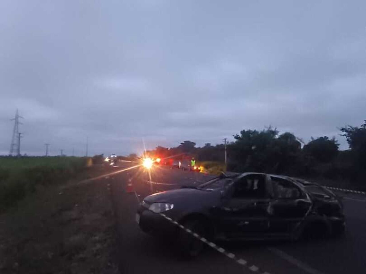 motorista morre atropelado na BR 163 entrada de Bocajá MS