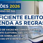 Minha análise para 2026: Como o novo cálculo eleitoral vai definir as vagas em MS