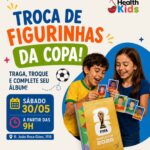 ⚽ Health Labor une paixão pelo futebol e saúde em evento gratuito de troca de figurinhas neste sábado